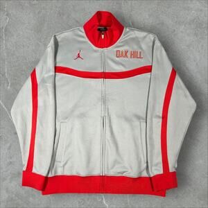 Nike Air Jordan Oak Hill Academy Warm-Up Size Large Basketball Full Zip Jacket